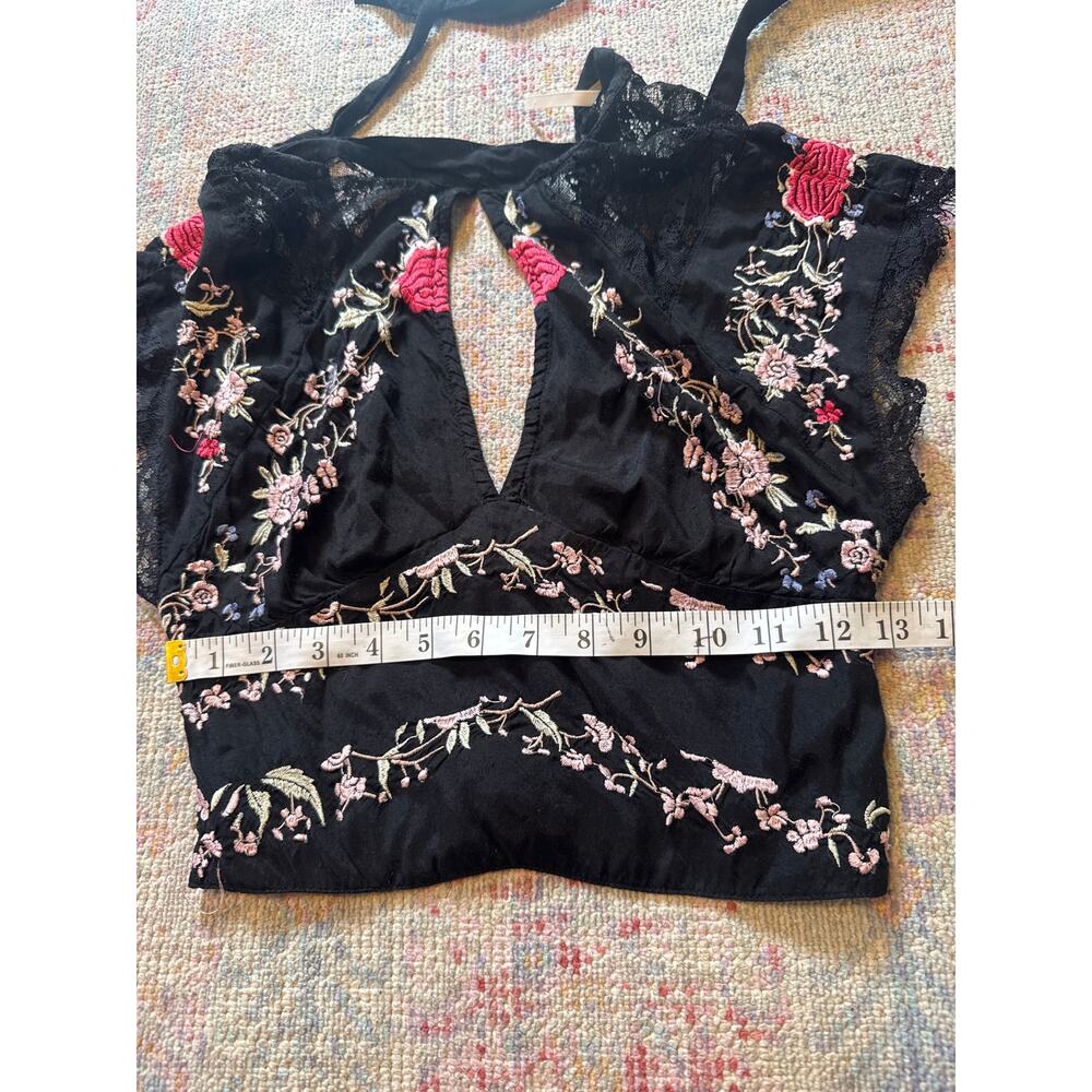 Free People Chiara Embroidered Top XS - Picture 6 of 8